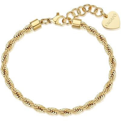 S'Agapõ Brățară fină placată cu aur Valis Chunky SHK115 S'Agapõ Brățară fină placată cu aur Valis Chunky SHK115
