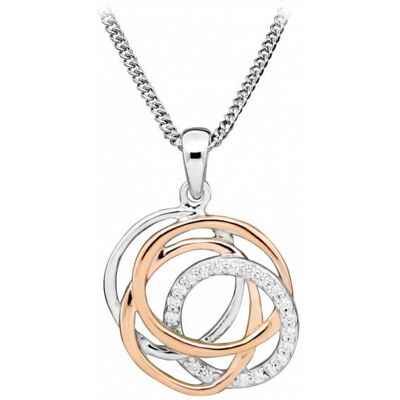 Silver Cat Colier elegant bicolor cu zirconi SC406 Silver Cat Colier elegant bicolor cu zirconi SC406