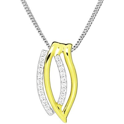 Silver Cat Colier elegant din argint cu zirconii Bicolor SC599 (lănțișor, pandantiv) Silver Cat Colier elegant din argint cu zirconii Bicolor SC599 (lănțișor, pandantiv)