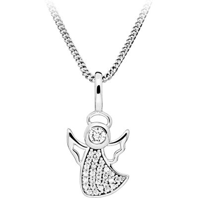 Silver Cat Colier din argint Îngeraș cu zirconii SC643 (lănțișor, pandantiv) Silver Cat Colier din argint Îngeraș cu zirconii SC643 (lănțișor, pandantiv)