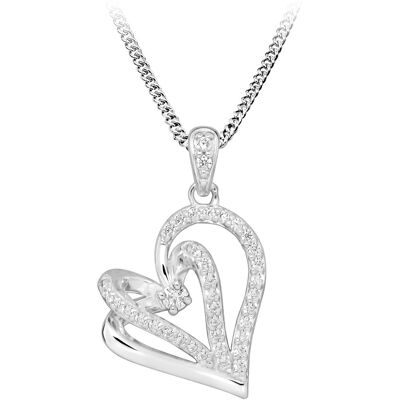 Silver Cat Colier din argint cu inimă Love & Infinity SC603 (lănțișor, pandantiv) Silver Cat Colier din argint cu inimă Love & Infinity SC603 (lănțișor, pandantiv)