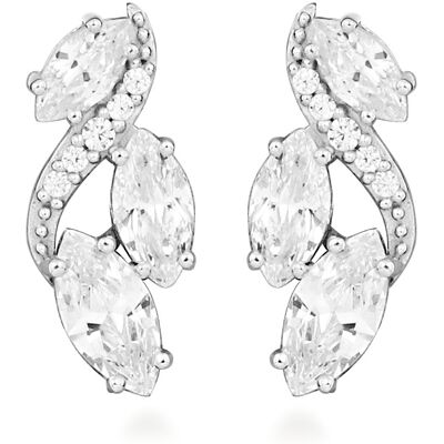 Silver Cat Cercei lucioși din argint cu zircon cubic Classics SC595 Silver Cat Cercei lucioși din argint cu zircon cubic Classics SC595