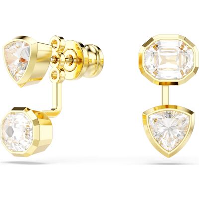 Swarovski Cercei asimetrici 2în1 placați cu aur Imber 5705461 Swarovski Cercei asimetrici 2în1 placați cu aur Imber 5705461