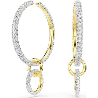 Swarovski Cercei sclipitori 2în1 placați cu aur Dextera 5738201 Swarovski Cercei sclipitori 2în1 placați cu aur Dextera 5738201