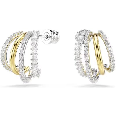 Swarovski Cercei rotunzi bicolori cu zirconi Hyperbola 5689718 Swarovski Cercei rotunzi bicolori cu zirconi Hyperbola 5689718