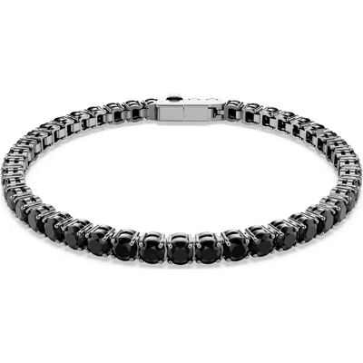 Swarovski Brățară de tenis cu cristale negre Matrix 5696032 17,5 cm Swarovski Brățară de tenis cu cristale negre Matrix 5696032 17,5 cm