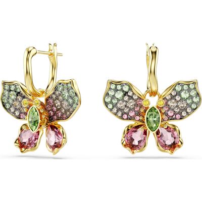 Swarovski Cercei placați cu aur 2in1 Fluture cu cristale Idyllia 5709953 Swarovski Cercei placați cu aur 2in1 Fluture cu cristale Idyllia 5709953