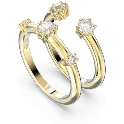 Swarovski Set de două inele placate cu aur Constella 5640967 60 mm Swarovski Set de două inele placate cu aur Constella 5640967 60 mm