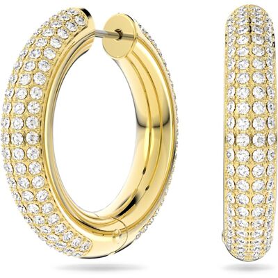 Swarovski Cercei rotunzi eleganți placați cu aur Dextera 5618305 Swarovski Cercei rotunzi eleganți placați cu aur Dextera 5618305