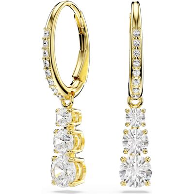 Swarovski Cercei strălucitori placați cu aur Stilla Attract 5723300 Swarovski Cercei strălucitori placați cu aur Stilla Attract 5723300