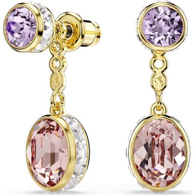 Swarovski Cercei strălucitori placați cu aur 2în1 Chroma 5738478 Swarovski Cercei strălucitori placați cu aur 2în1 Chroma 5738478