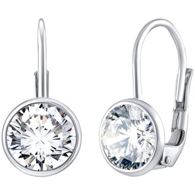 Silvego Cercei de argint eleganți cu zirconiu Swarovski clar SILVEGOB70607S Silvego Cercei de argint eleganți cu zirconiu Swarovski clar SILVEGOB70607S