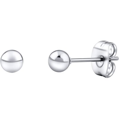 Silvego Cercei tip știft din oțel chirurgical - biluțe 4 mm pentru femei și copii KMM68742 Silvego Cercei tip știft din oțel chirurgical - biluțe 4 mm pentru femei și copii KMM68742