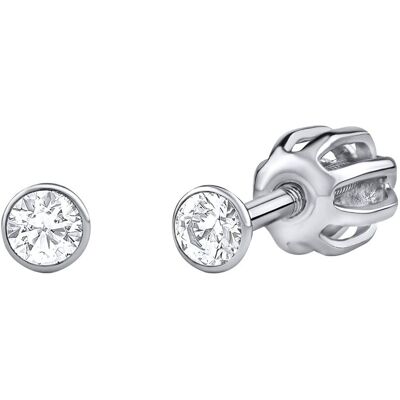 Silvego Cercei tip știft de argint cu zirconi Swarovski Zirconia 2,5 mm SILVEGO706025W (șurub) Silvego Cercei tip știft de argint cu zirconi Swarovski Zirconia 2,5 mm SILVEGO706025W (șurub)