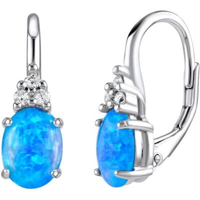 Silvego Cercei argintii cu opal albastruOlivia LPS1508M Silvego Cercei argintii cu opal albastruOlivia LPS1508M