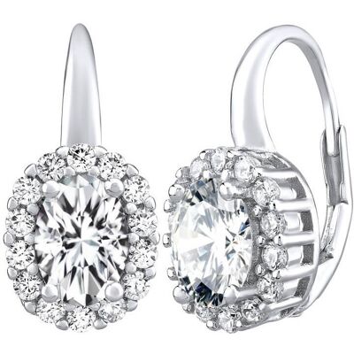 Silvego Cercei din argint SHARON cu zirconi LPS0611W Silvego Cercei din argint SHARON cu zirconi LPS0611W