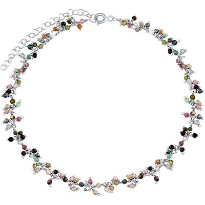 Silvego Brățară din argint cu turmalină autentică Bern 3mm INS1014BMTS Silvego Brățară din argint cu turmalină autentică Bern 3mm INS1014BMTS