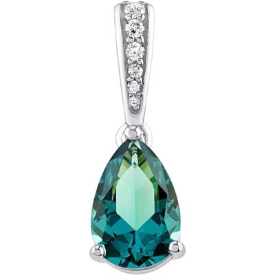Silvego Pandantiv argintiu Ella cu paraiba turmalina sintetică și zircon JJJ1267PG Silvego Pandantiv argintiu Ella cu paraiba turmalina sintetică și zircon JJJ1267PG