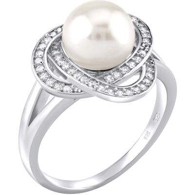 Silvego Inel Laguna din argint sterling cu perlă albă naturală autentică LPS0044W 56 mm Silvego Inel Laguna din argint sterling cu perlă albă naturală autentică LPS0044W 56 mm