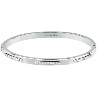 Trussardi Brățară fixă pentru femei din oțel, cu cristale – Concept TJAYY06 Trussardi Brățară fixă pentru femei din oțel, cu cristale – Concept TJAYY06