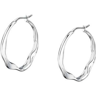 Trussardi Cercei rotunzi la modă din oțel T-Design TJAXA04 Trussardi Cercei rotunzi la modă din oțel T-Design TJAXA04
