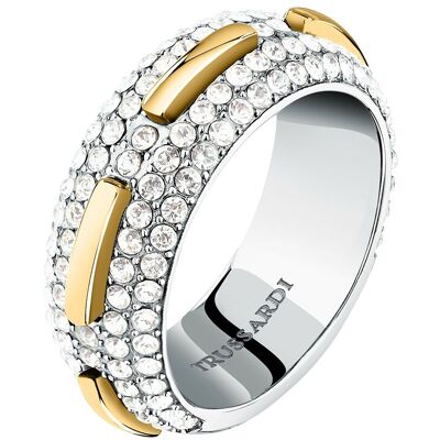 Trussardi Inel strălucitor bicolor din oțel Concept TJAYY12012 52 mm Trussardi Inel strălucitor bicolor din oțel Concept TJAYY12012 52 mm