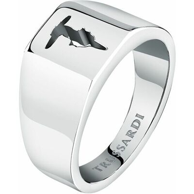 Trussardi Inel fashion de oțel pentru bărbați T-Steel TJAXV450 63 mm Trussardi Inel fashion de oțel pentru bărbați T-Steel TJAXV450 63 mm