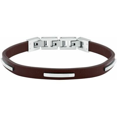 Trussardi Brățară din piele maro pentru bărbați T-Leather TJAXZ11 Trussardi Brățară din piele maro pentru bărbați T-Leather TJAXZ11