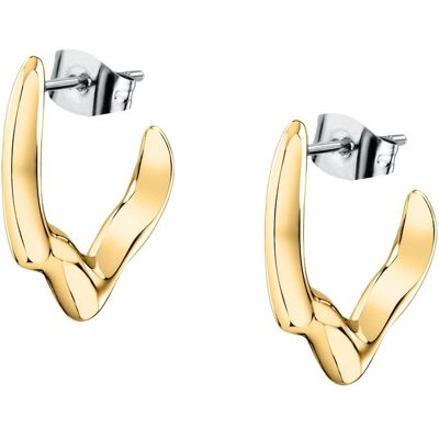 Trussardi Cercei fermecători rotunzi placați cu aur T-Design TJAXA05 Trussardi Cercei fermecători rotunzi placați cu aur T-Design TJAXA05