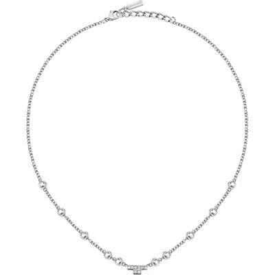 Trussardi Colier elegant din oțel cu cristale T-Logo TJAXC04 Trussardi Colier elegant din oțel cu cristale T-Logo TJAXC04