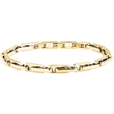 Trussardi Brățară stilată placată cu aur pentru bărbați T-Steel TJAXV51 Trussardi Brățară stilată placată cu aur pentru bărbați T-Steel TJAXV51