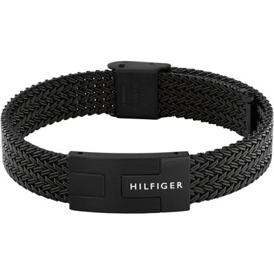 Tommy Hilfiger Brățară neagră din oțel pentru bărbați Nautical Mesh 2790707 Tommy Hilfiger Brățară neagră din oțel pentru bărbați Nautical Mesh 2790707