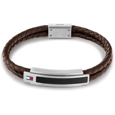 Tommy Hilfiger Brățară dublă maro din piele 2790355 Tommy Hilfiger Brățară dublă maro din piele 2790355