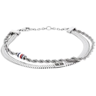 Tommy Hilfiger Brățară dublă din oțel Layered 2780981 Tommy Hilfiger Brățară dublă din oțel Layered 2780981