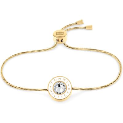 Tommy Hilfiger Brățară elegantă placată cu aur cu cristal Layered 2780806 Tommy Hilfiger Brățară elegantă placată cu aur cu cristal Layered 2780806