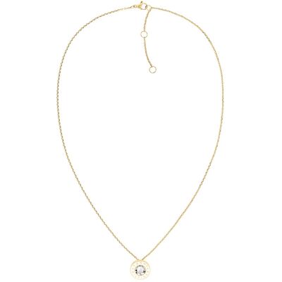 Tommy Hilfiger Colier elegant placat cu aur cu cristal Layered 2780801 Tommy Hilfiger Colier elegant placat cu aur cu cristal Layered 2780801
