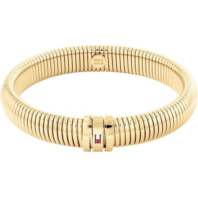 Tommy Hilfiger Brățară jucăușă placată cu aur pentru femei Stretch Bracelets 2780995 Tommy Hilfiger Brățară jucăușă placată cu aur pentru femei Stretch Bracelets 2780995