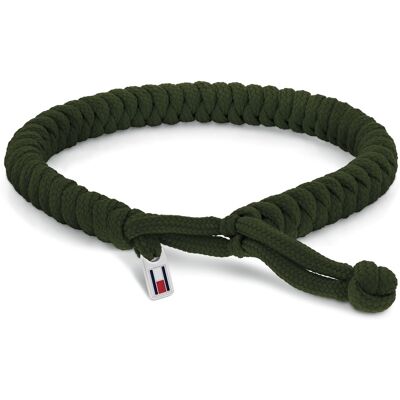Tommy Hilfiger Brățară kaki împletită din nailon Axel 2790594 Tommy Hilfiger Brățară kaki împletită din nailon Axel 2790594