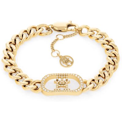 Tommy Hilfiger Brățară luxoasă placată cu aur Monogram 2780895 Tommy Hilfiger Brățară luxoasă placată cu aur Monogram 2780895