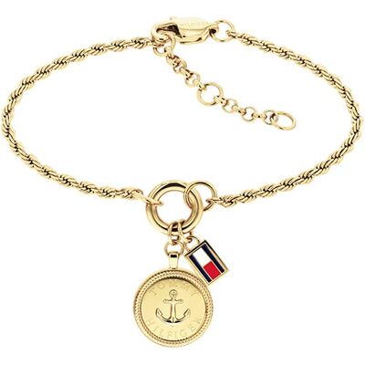 Tommy Hilfiger Brățară luxoasă placată cu aur Nautical Charms 2781030 Tommy Hilfiger Brățară luxoasă placată cu aur Nautical Charms 2781030