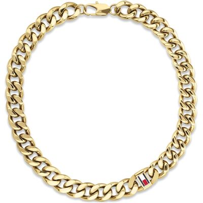 Tommy Hilfiger Colier masiv placat cu aur pentru bărbați Wild 2790636 Tommy Hilfiger Colier masiv placat cu aur pentru bărbați Wild 2790636