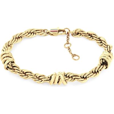 Tommy Hilfiger Brățară modernă placată cu aur Nautical Charms 2781026 Tommy Hilfiger Brățară modernă placată cu aur Nautical Charms 2781026