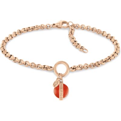 Tommy Hilfiger Brățară la modă cu lanț bronz cu carnelian 2780766 Tommy Hilfiger Brățară la modă cu lanț bronz cu carnelian 2780766