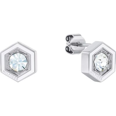 Tommy Hilfiger Cercei la modă din oțel cu cristal Geometric 2780859 Tommy Hilfiger Cercei la modă din oțel cu cristal Geometric 2780859