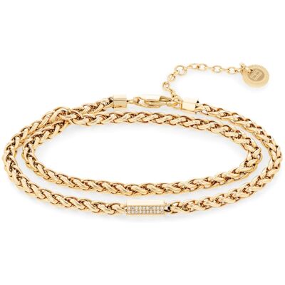 Tommy Hilfiger Brățară la modă placată cu aur 2780876 Tommy Hilfiger Brățară la modă placată cu aur 2780876