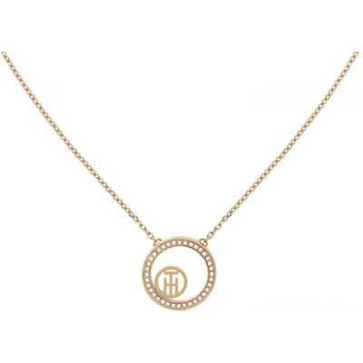 Tommy Hilfiger Colier la modă placat cu aur Vine Circle 2780585 Tommy Hilfiger Colier la modă placat cu aur Vine Circle 2780585
