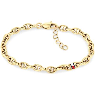 Tommy Hilfiger Brățară la modă placată cu aur Marina 2781020 Tommy Hilfiger Brățară la modă placată cu aur Marina 2781020