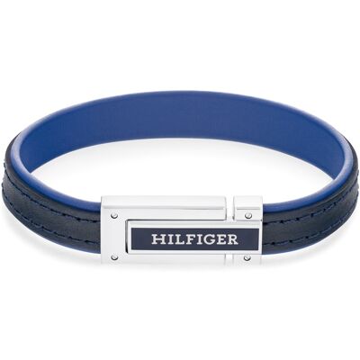Tommy Hilfiger Brățară din piele albastră pentru bărbați 2790558 Tommy Hilfiger Brățară din piele albastră pentru bărbați 2790558