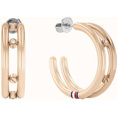 Tommy Hilfiger Cercei cercuri atemporali bronz 2780647 Tommy Hilfiger Cercei cercuri atemporali bronz 2780647