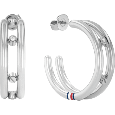 Tommy Hilfiger Cercei atemporali rotunzi din oțel 2780614 Tommy Hilfiger Cercei atemporali rotunzi din oțel 2780614